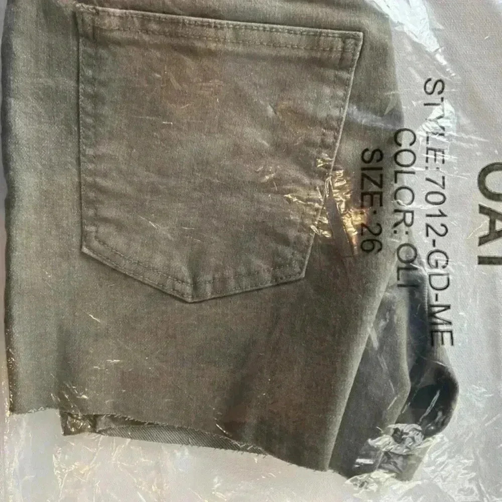 OAT New York army green Button down shorts size 26 - Picture 5 of 7